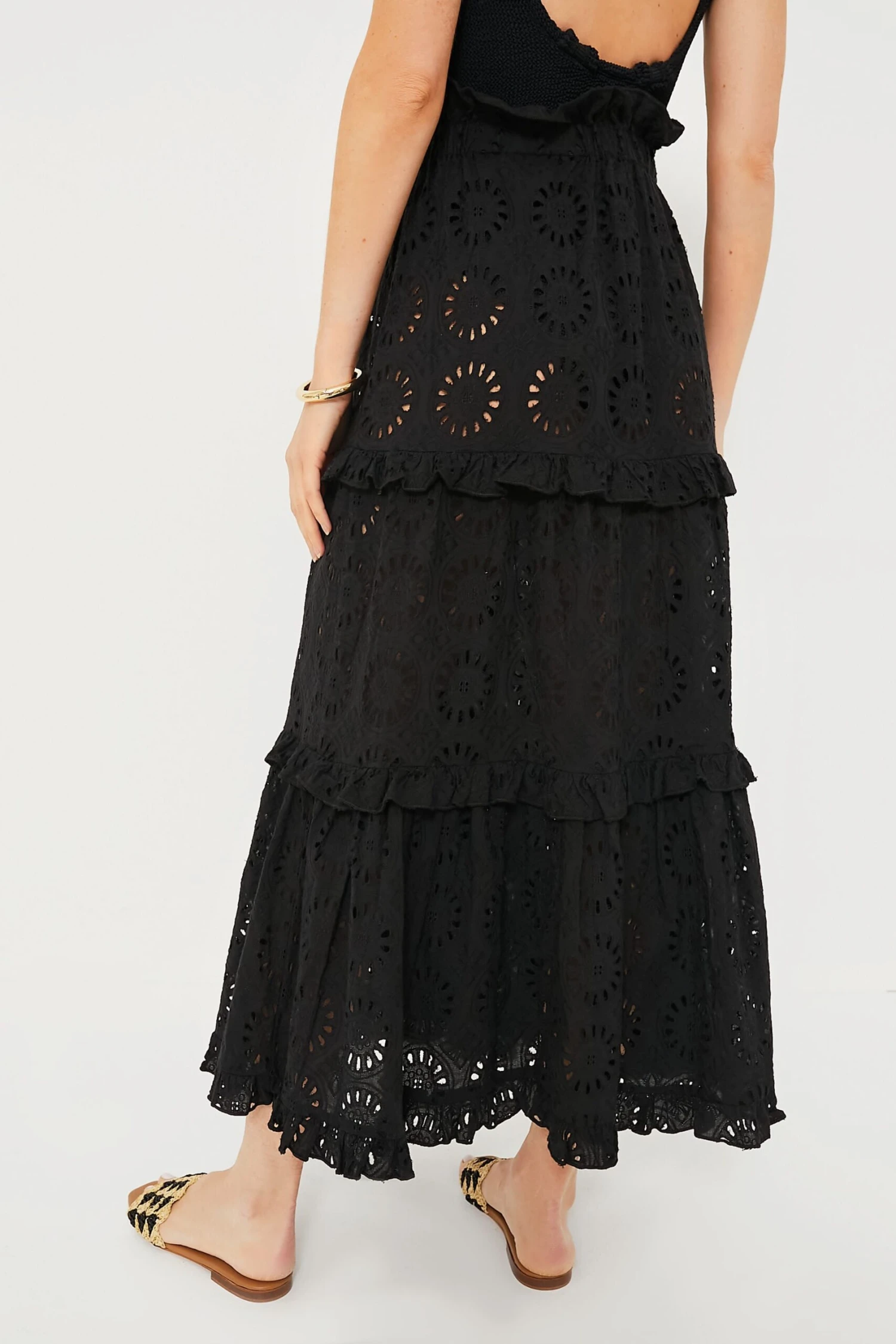 Noir Eyelet Prado Skirt - Image 5