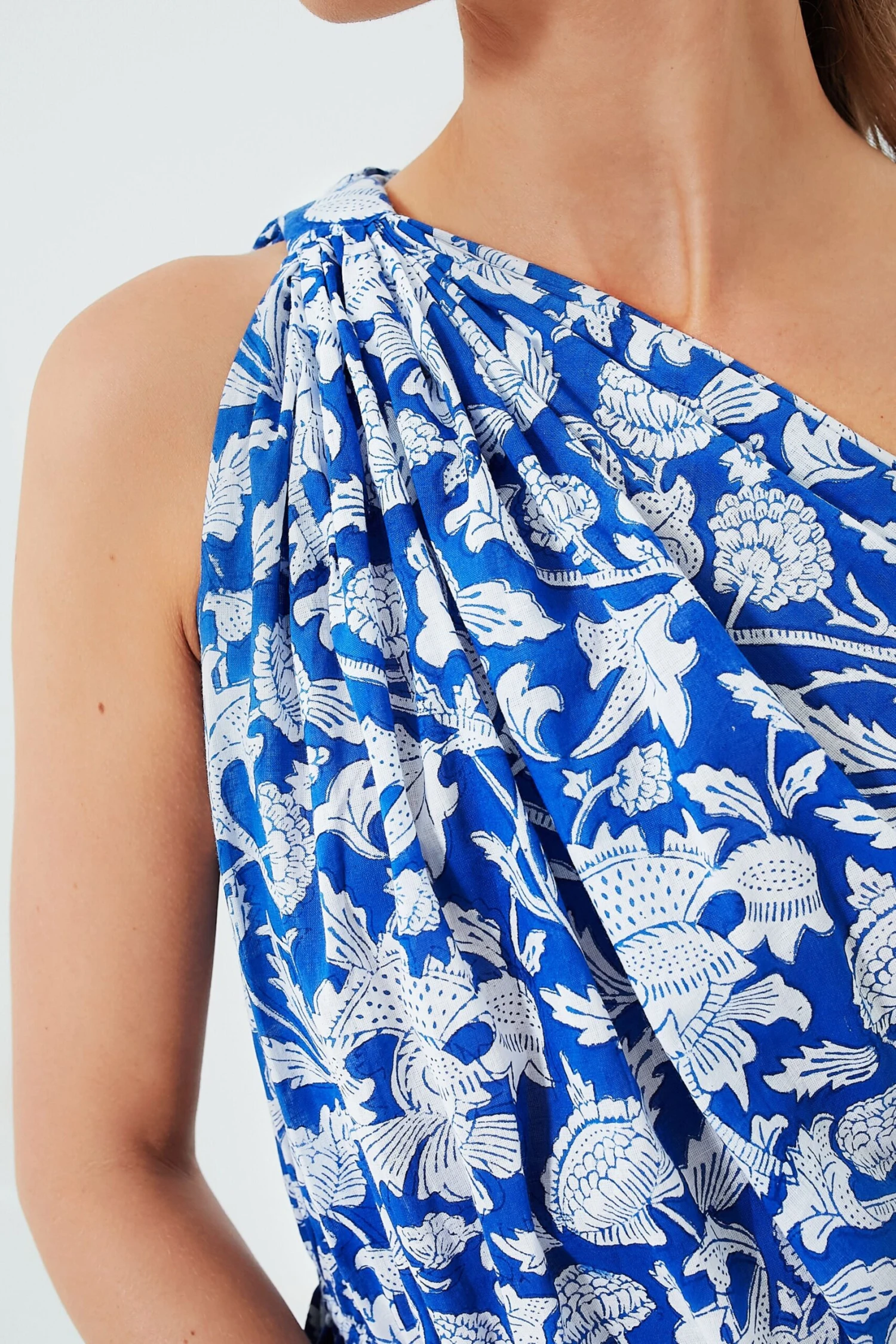 Exclusive Blue Botanica Long Dress - Image 5