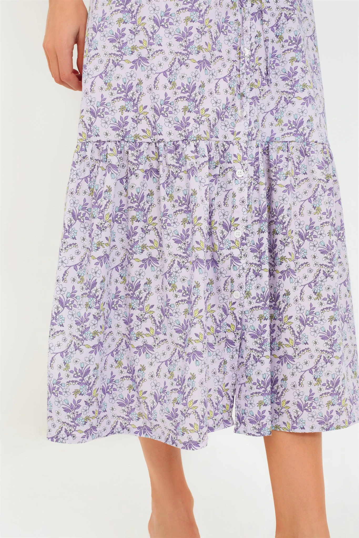 Lavender Floral Frannie Maxi Dress - Image 6