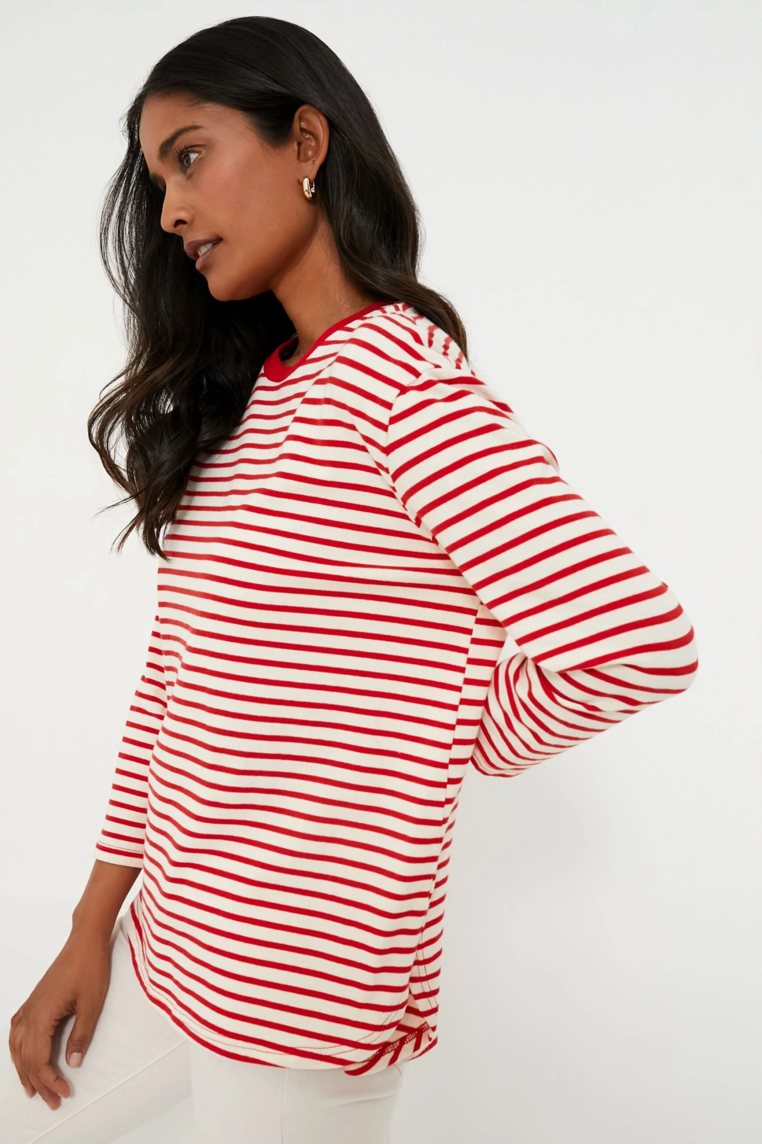 Cherry Striped Knit Popover - Image 3
