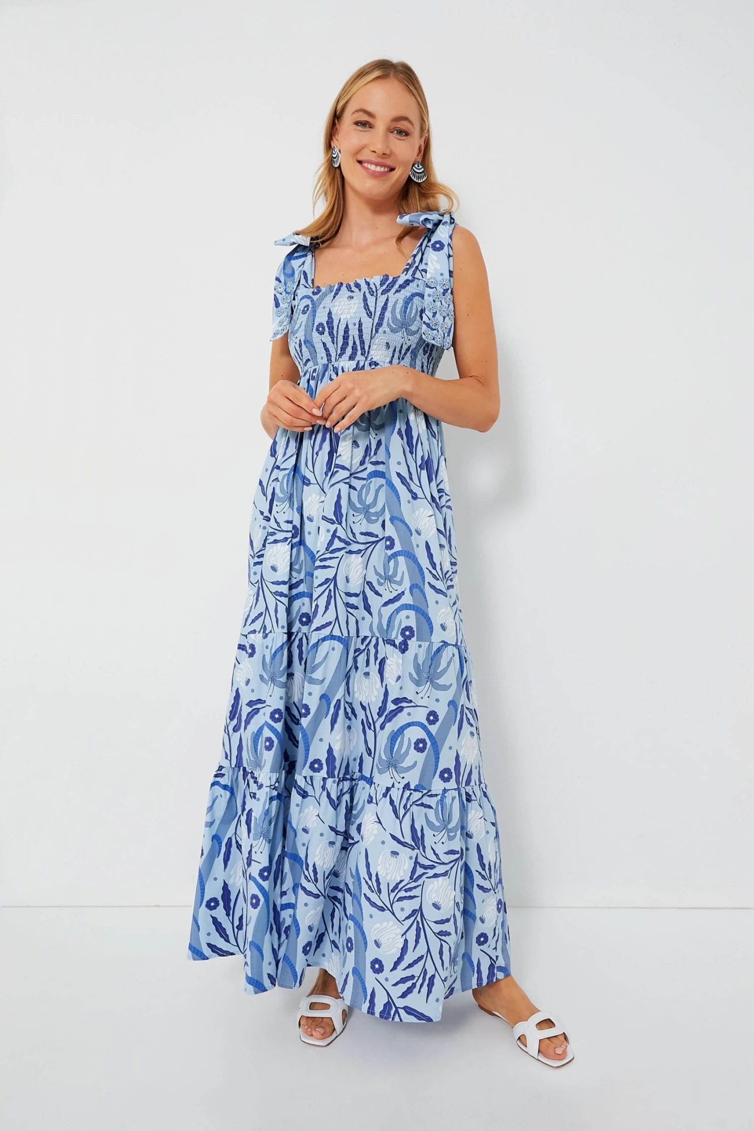 Botanical Blues Kelly Dress - Image 6