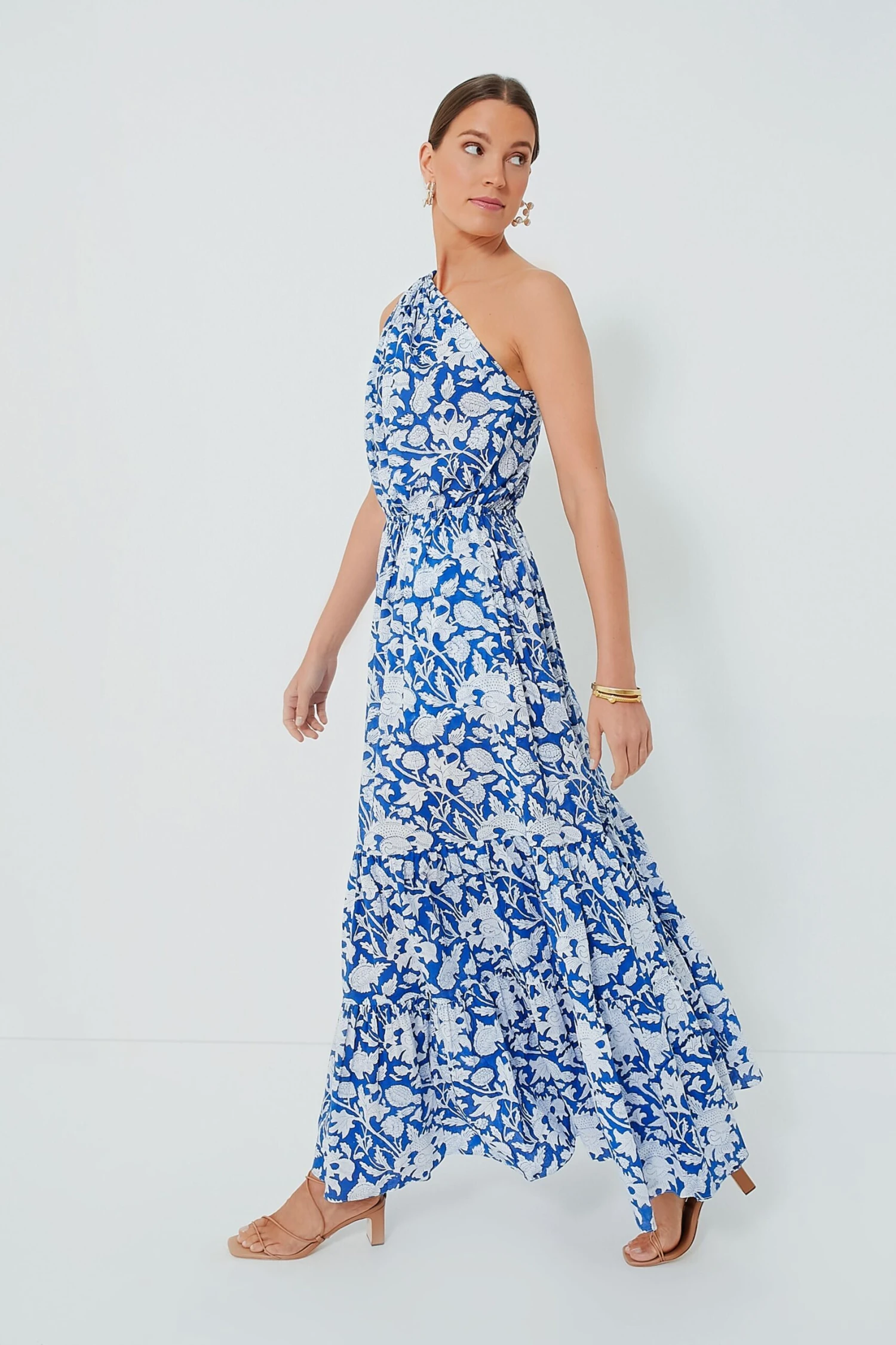 Exclusive Blue Botanica Long Dress - Image 3