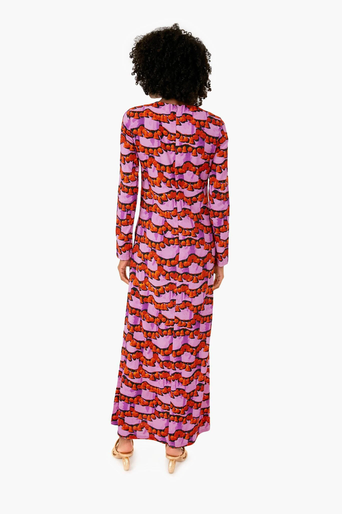 Liberace Ciclamino Long Sleeve Swing Dress - Image 4