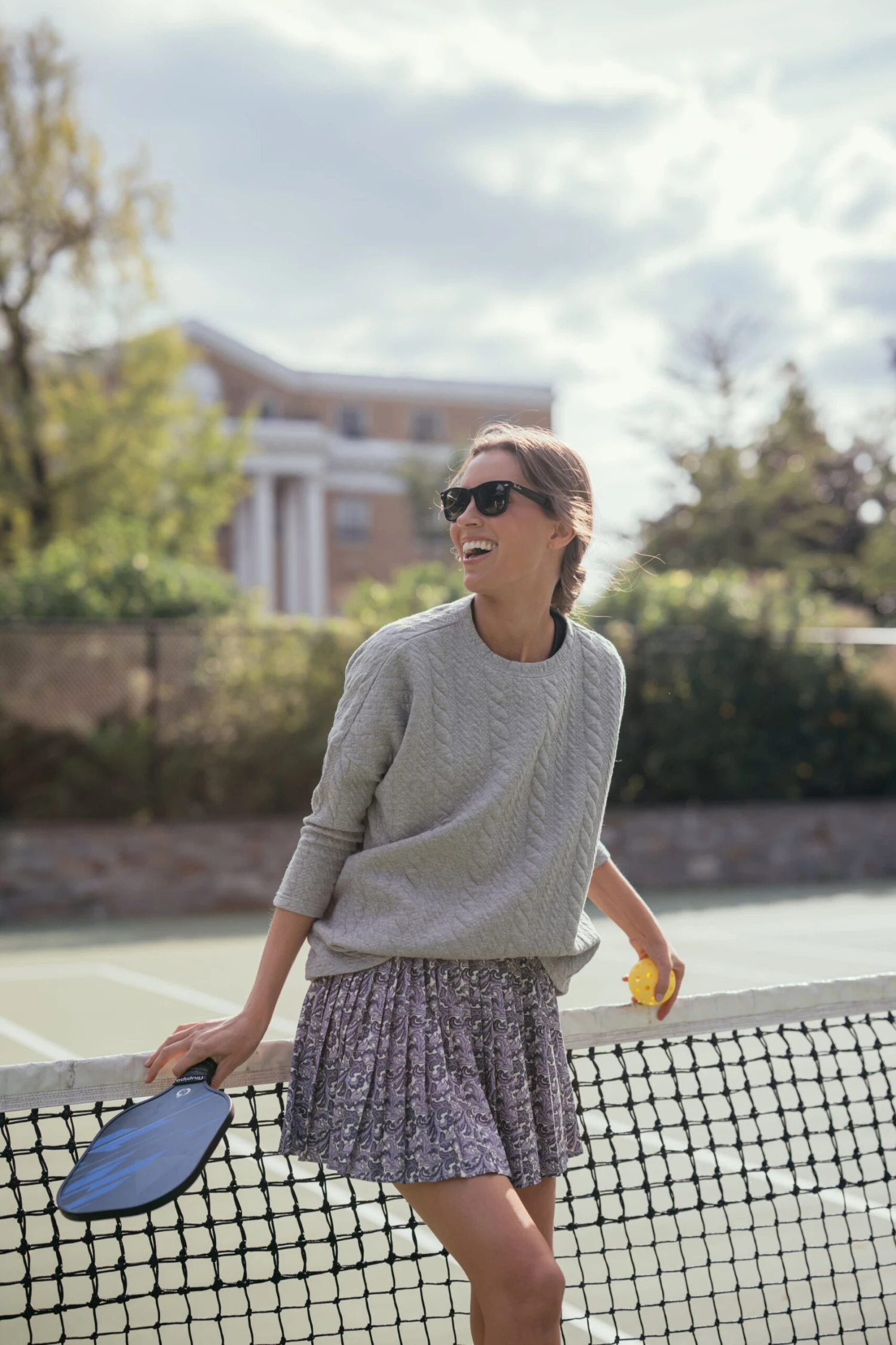 Gray Cable Ally Swing Sweatshirt - Image 7