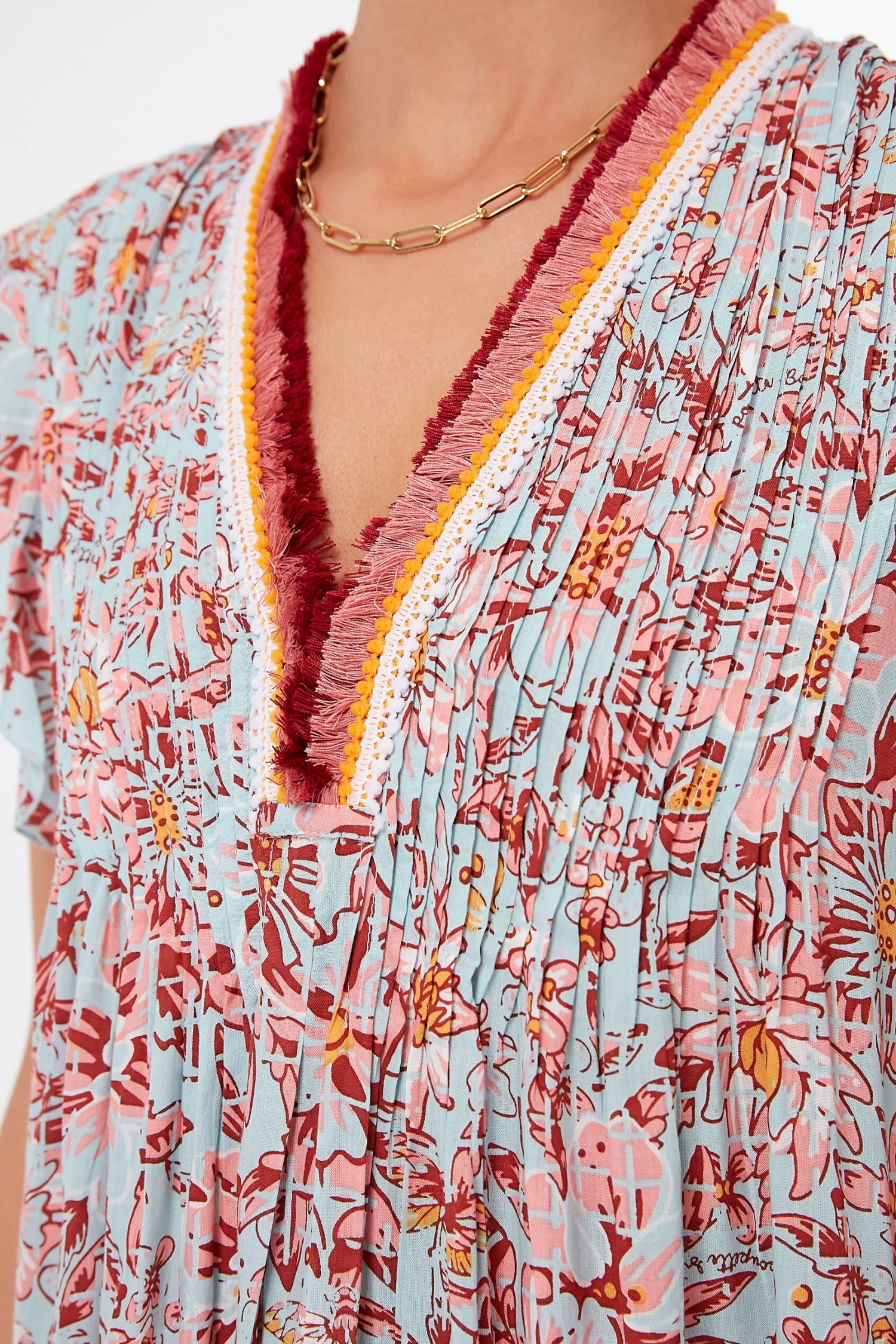 Sky Camelia Sasha V Mini Dress - Image 5