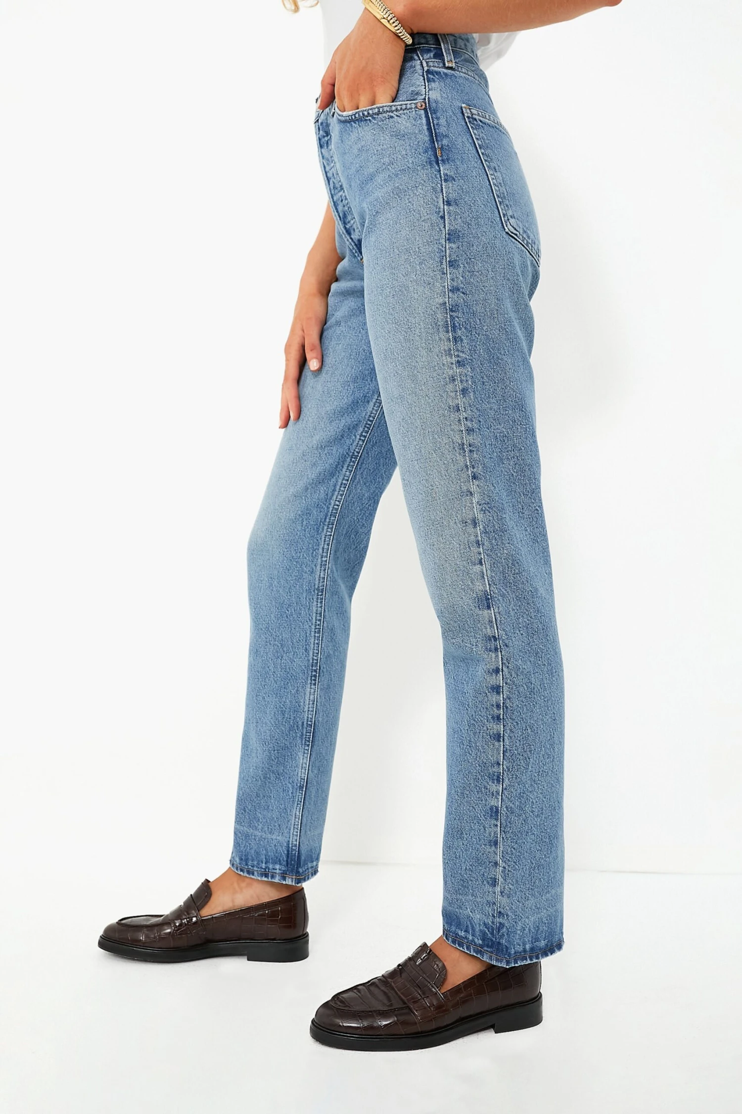 AGOLDE Soul 90's Pinch Waist High Rise Straight - Image 3
