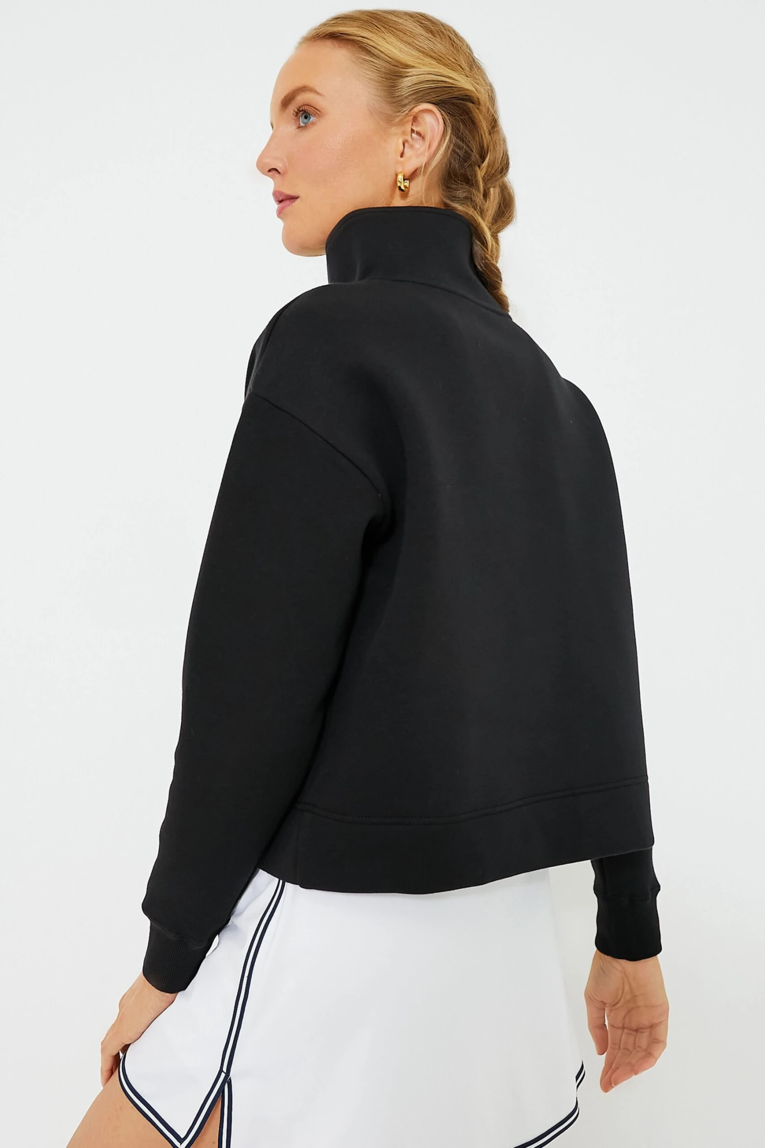Black Snap Neck Bailey Pullover - Image 5