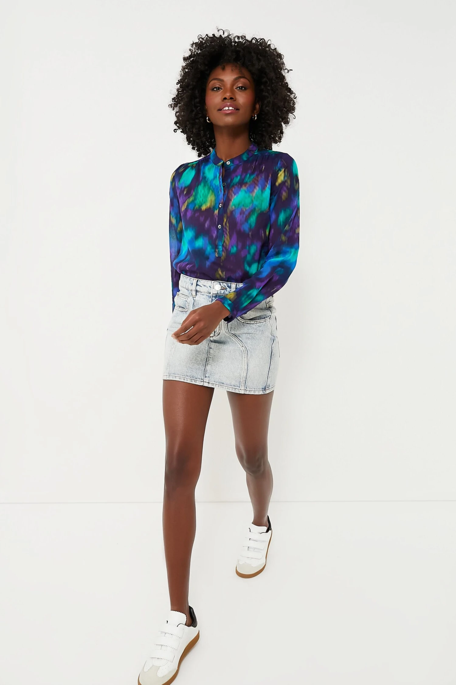 Isabel Marant Etoile Light Blue Denim Vesna Skirt - Image 2