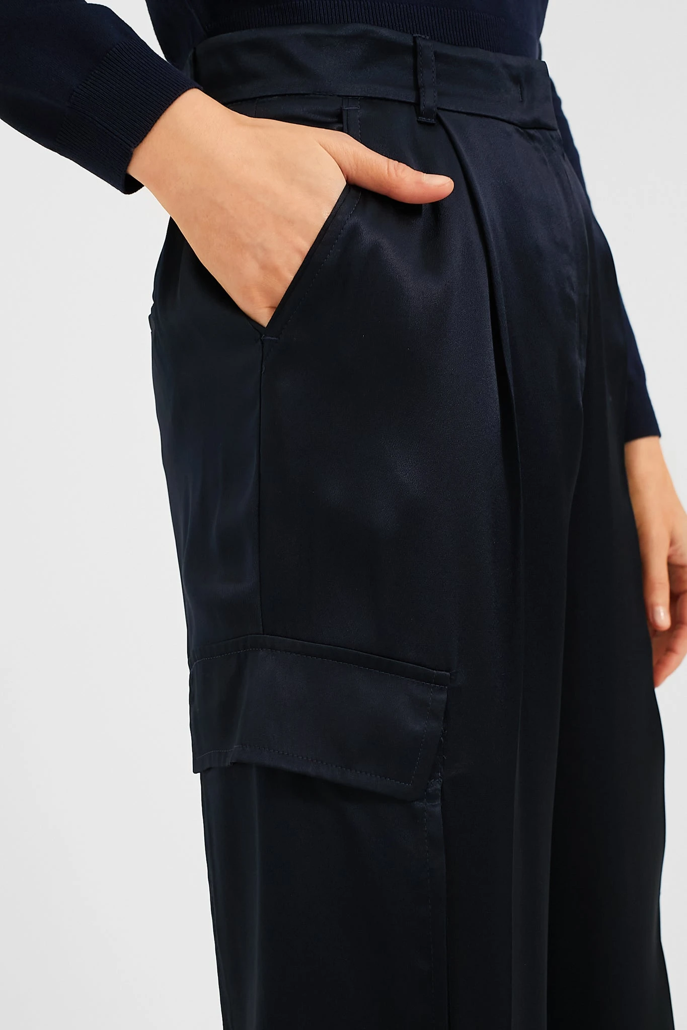 Marella Navy Birillo Pant - Image 5