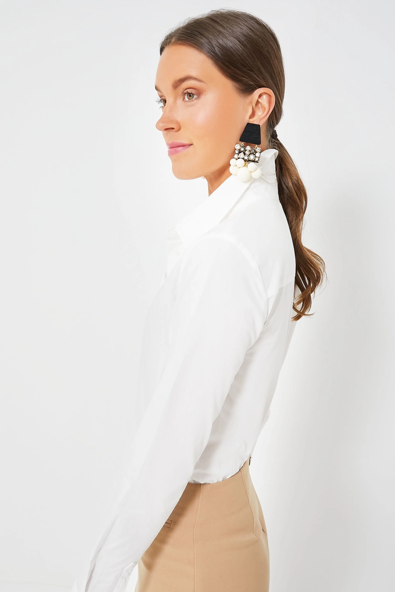 Staud White Twiggy Bodysuit - Image 3