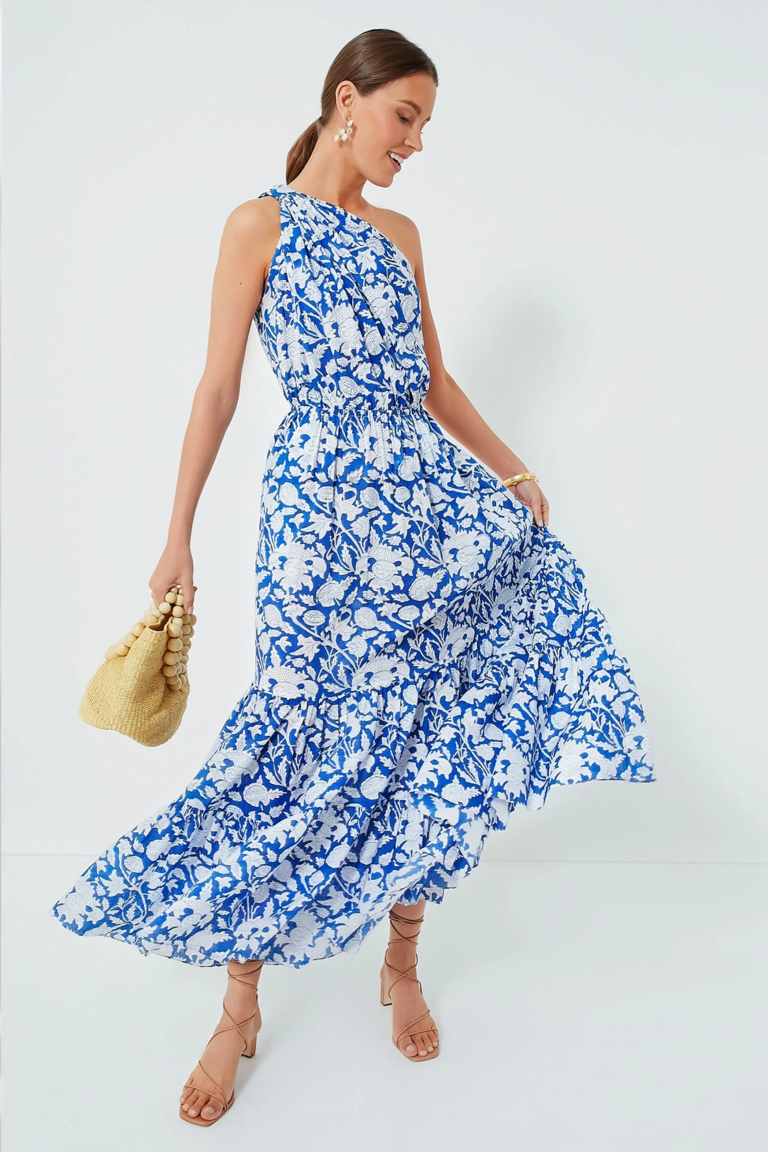 Exclusive Blue Botanica Long Dress - Image 2