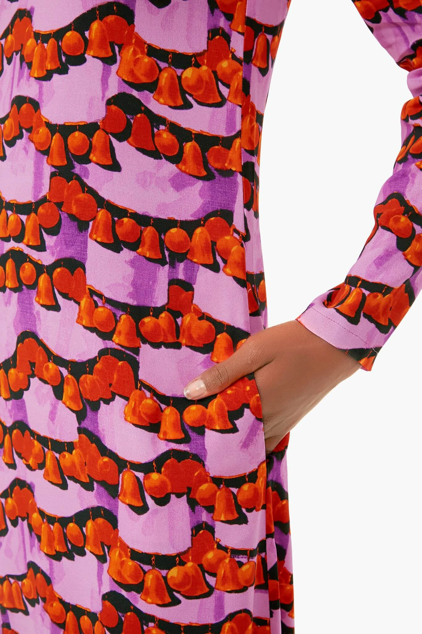 Liberace Ciclamino Long Sleeve Swing Dress - Image 5