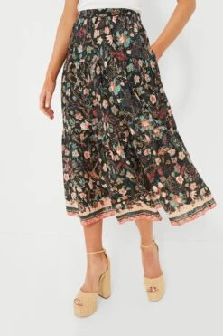 ULLA JOHNSON Obsidian Botanica Cambrie Skirt