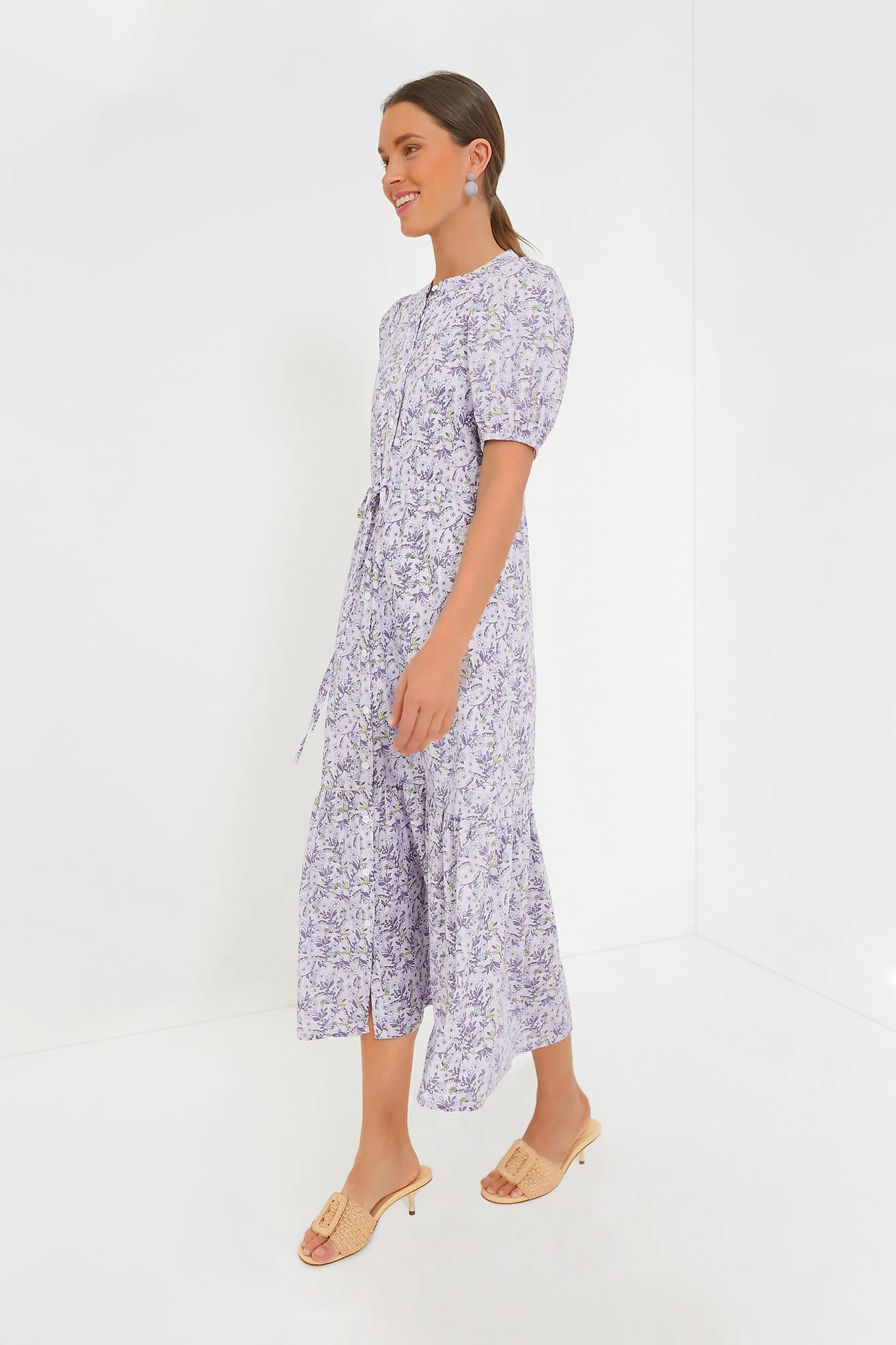 Lavender Floral Frannie Maxi Dress - Image 3