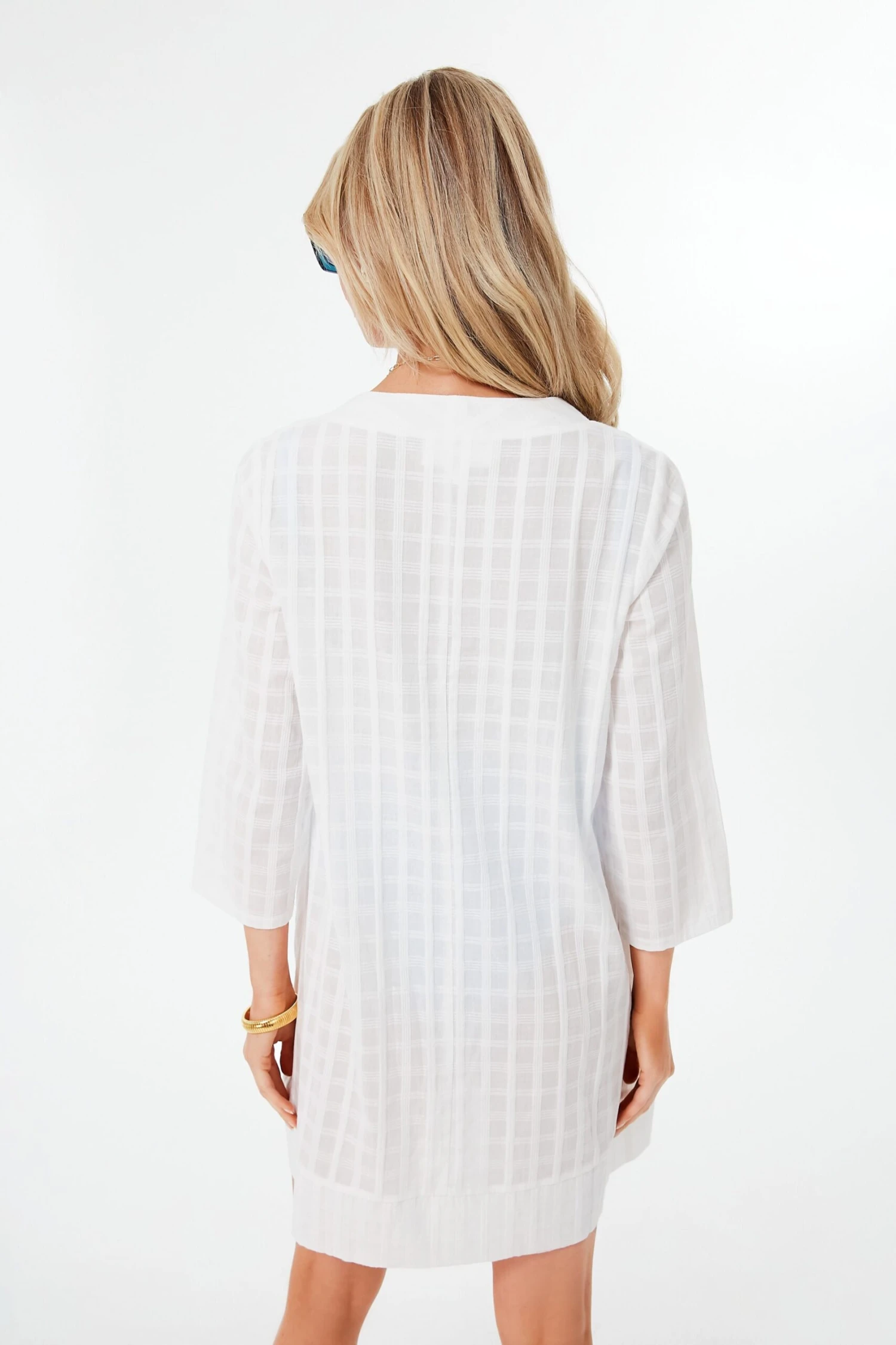 White Mini Carolina Caftan - Image 4
