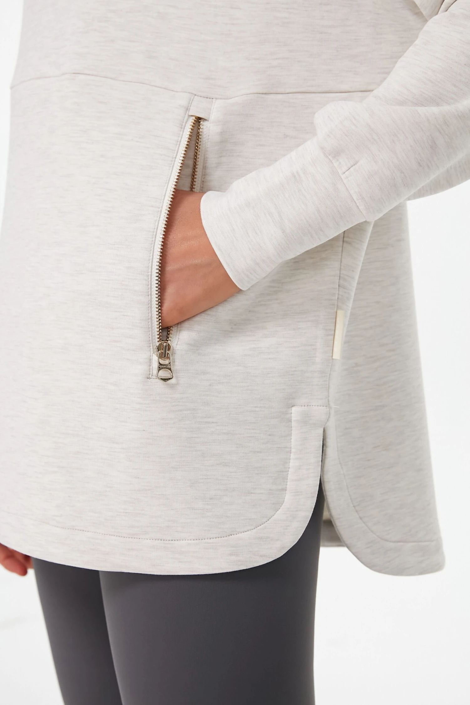 Varley Ivory Marl Bay Sweat - Image 5