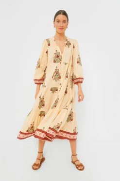 Blush Chandelier Long Sleeve Salty Paloma Caftan