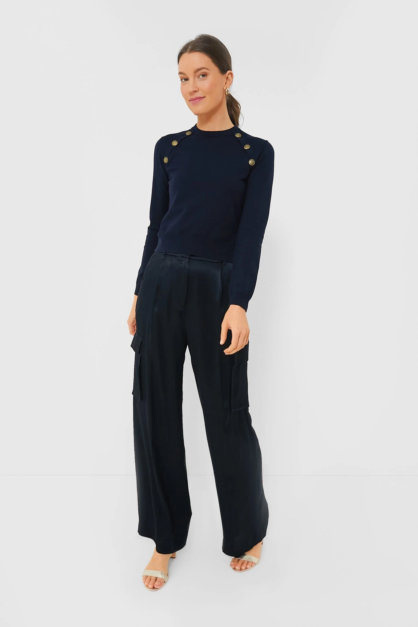 Marella Navy Birillo Pant - Image 6