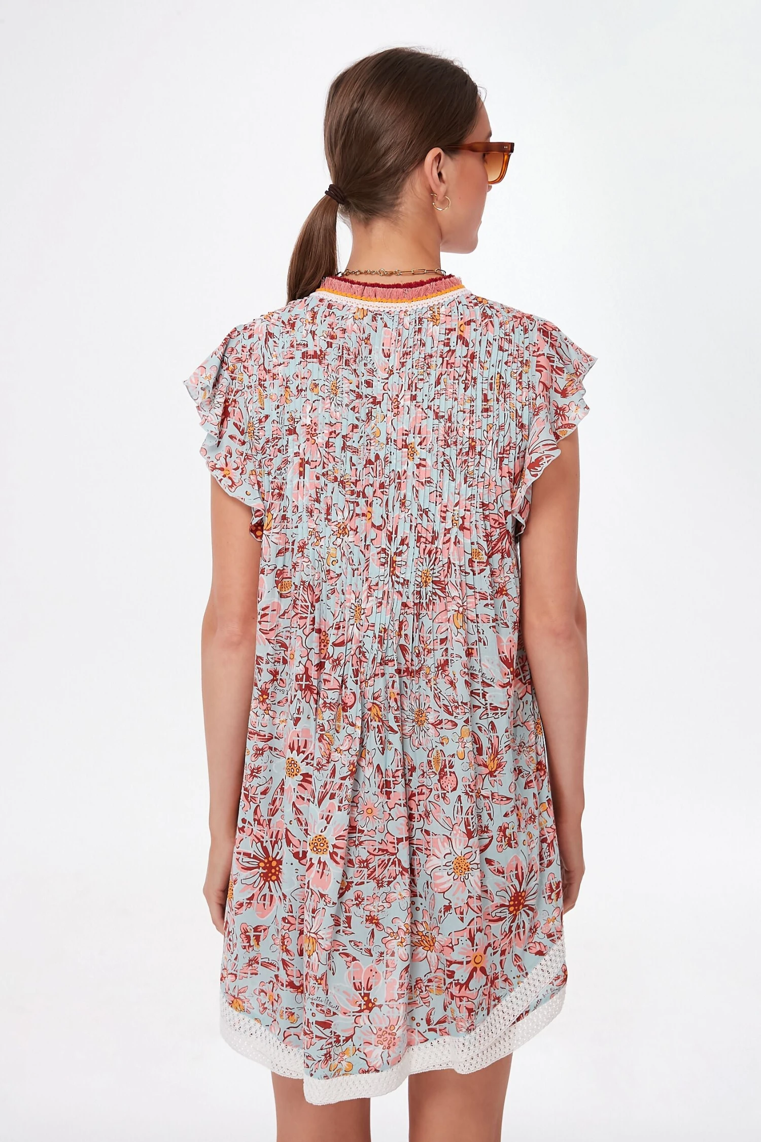 Sky Camelia Sasha V Mini Dress - Image 4