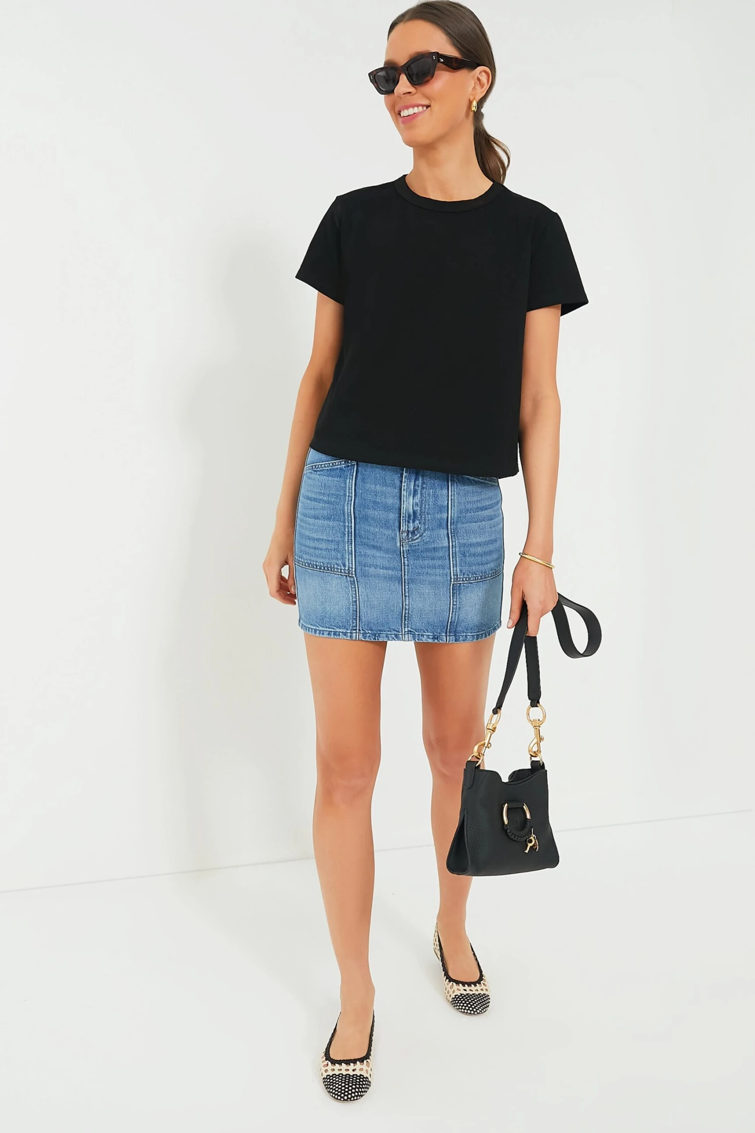 MOTHER Love Line The Lineup Swooner Mini Skirt - Image 2