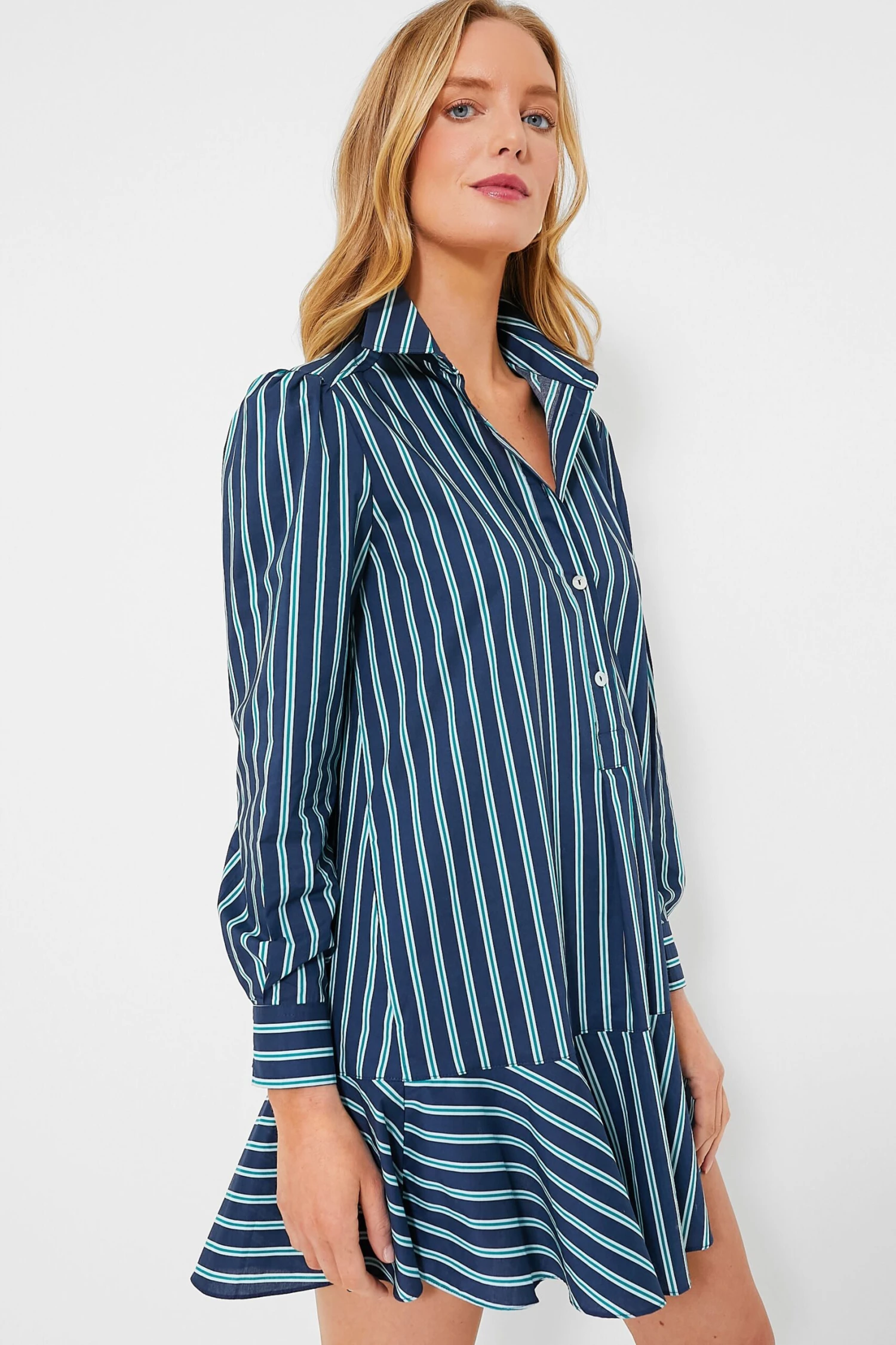 Lagoon Stripe Callahan Shirt Dress - Image 3