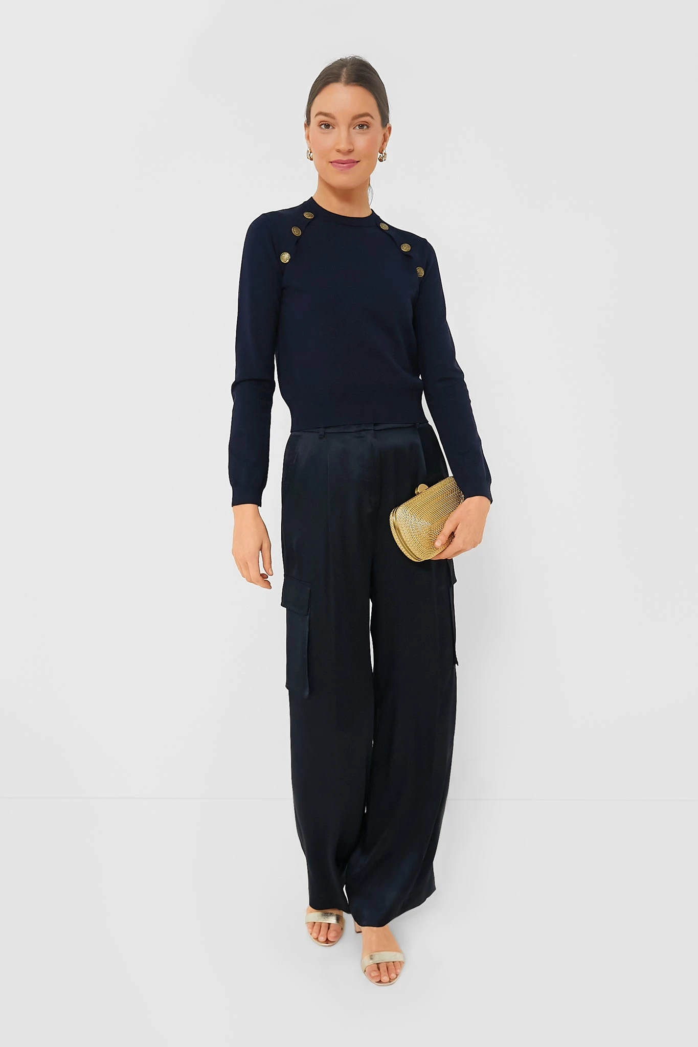 Marella Navy Birillo Pant - Image 2