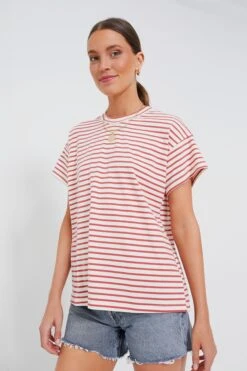 Red Striped Presley Tee
