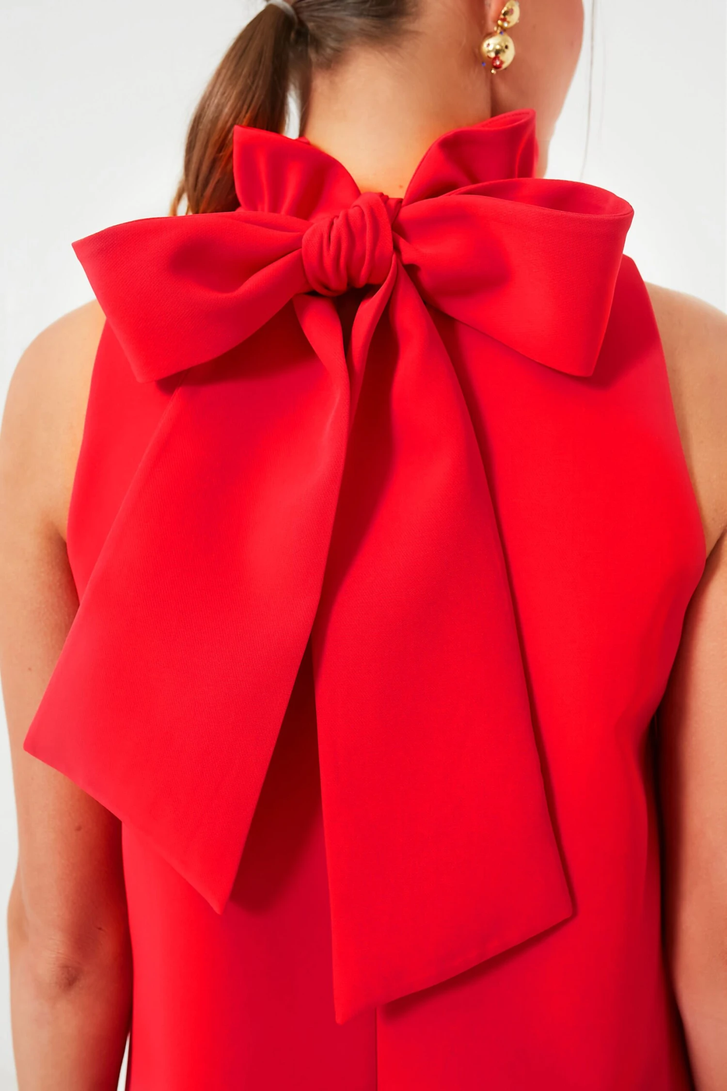 Poppy Red Blythe Dress - Image 5