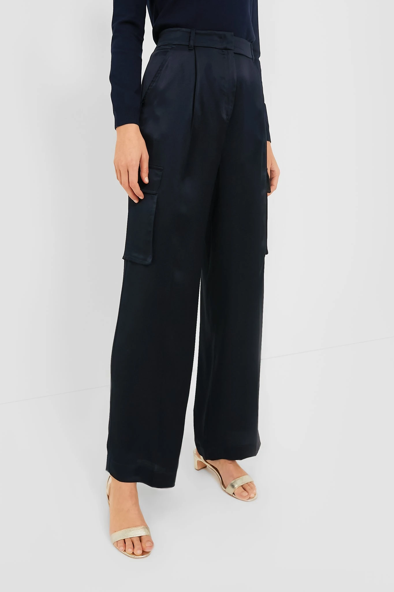 Marella Navy Birillo Pant - Image 3