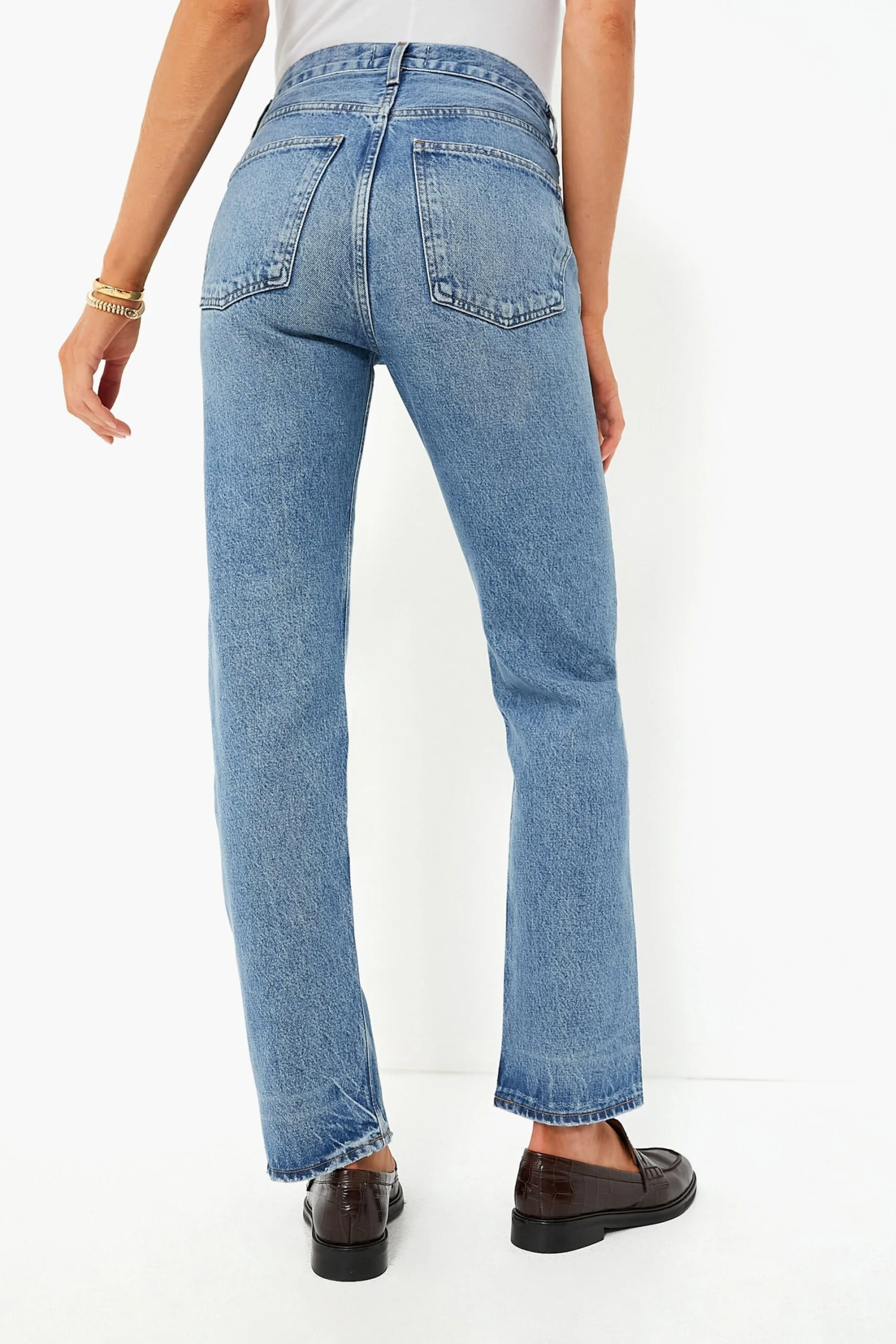 AGOLDE Soul 90's Pinch Waist High Rise Straight - Image 4