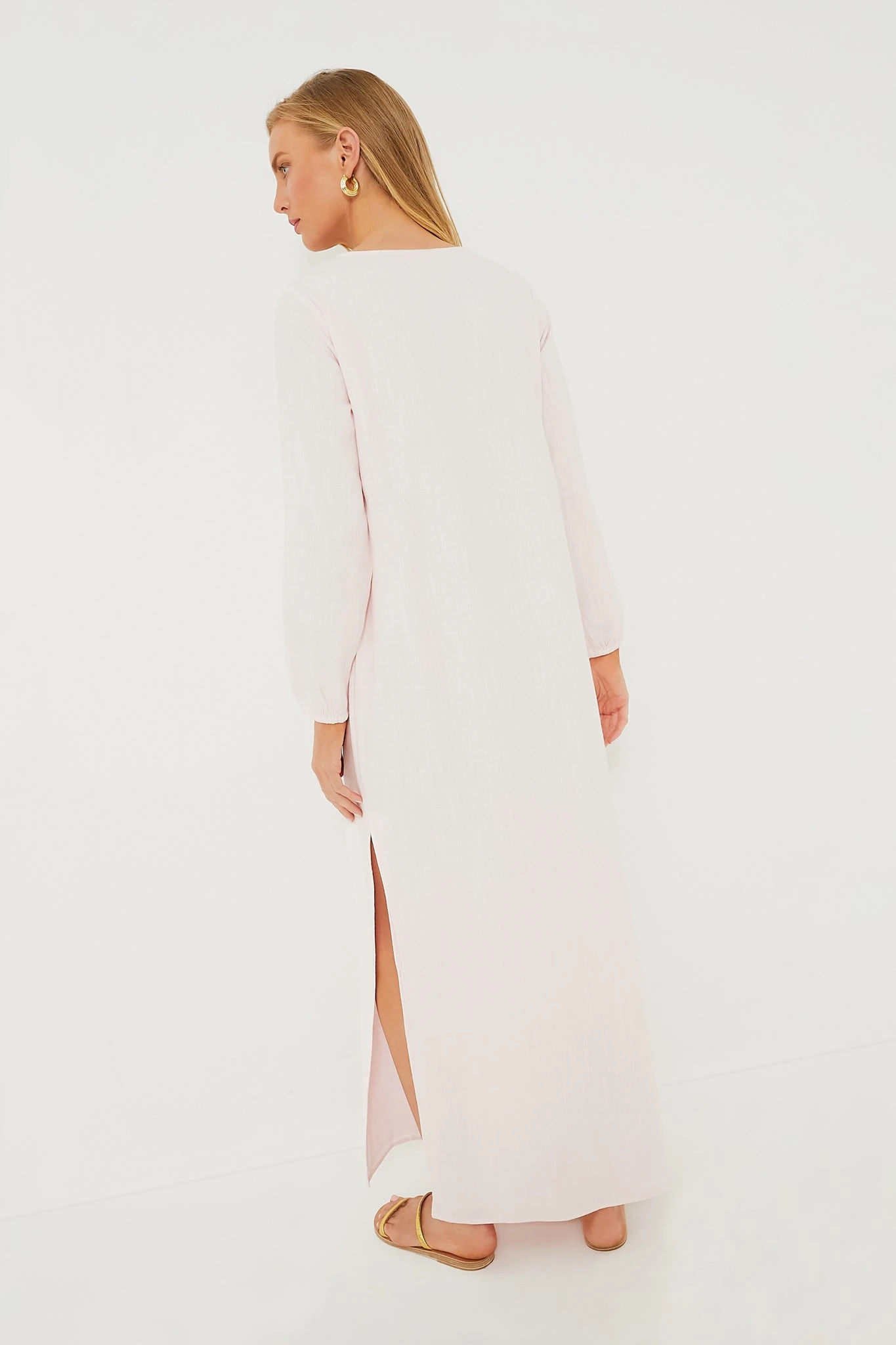 Blush Embroidered Caftan - Image 4