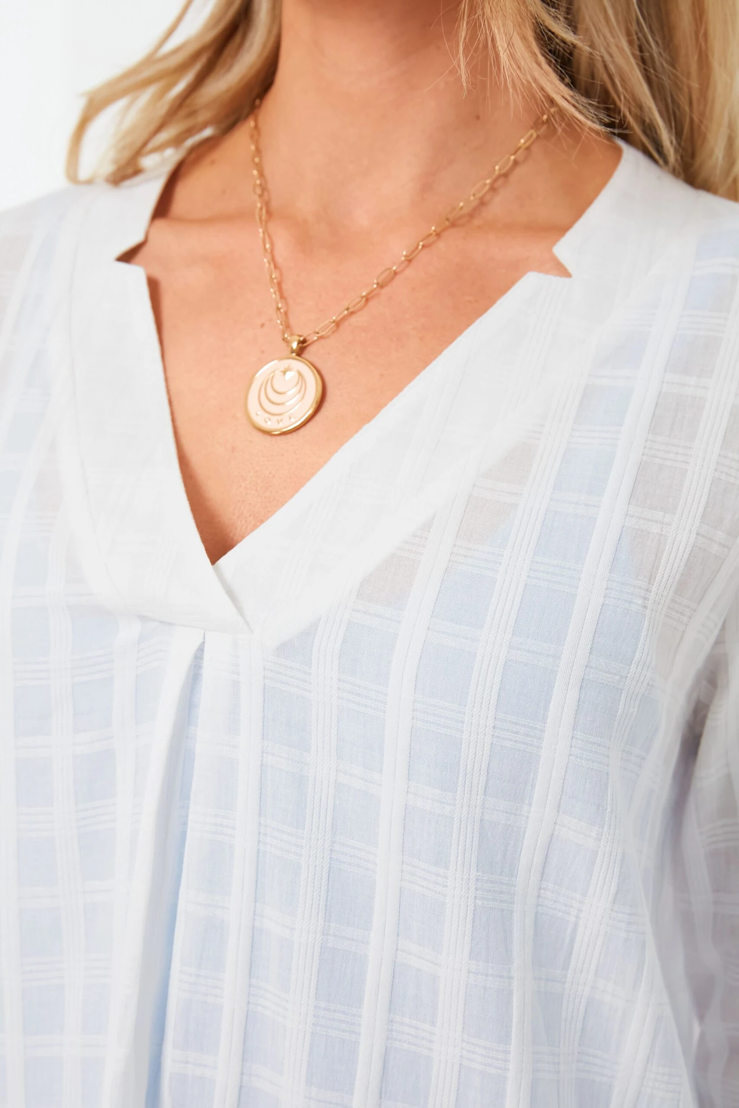 White Mini Carolina Caftan - Image 5