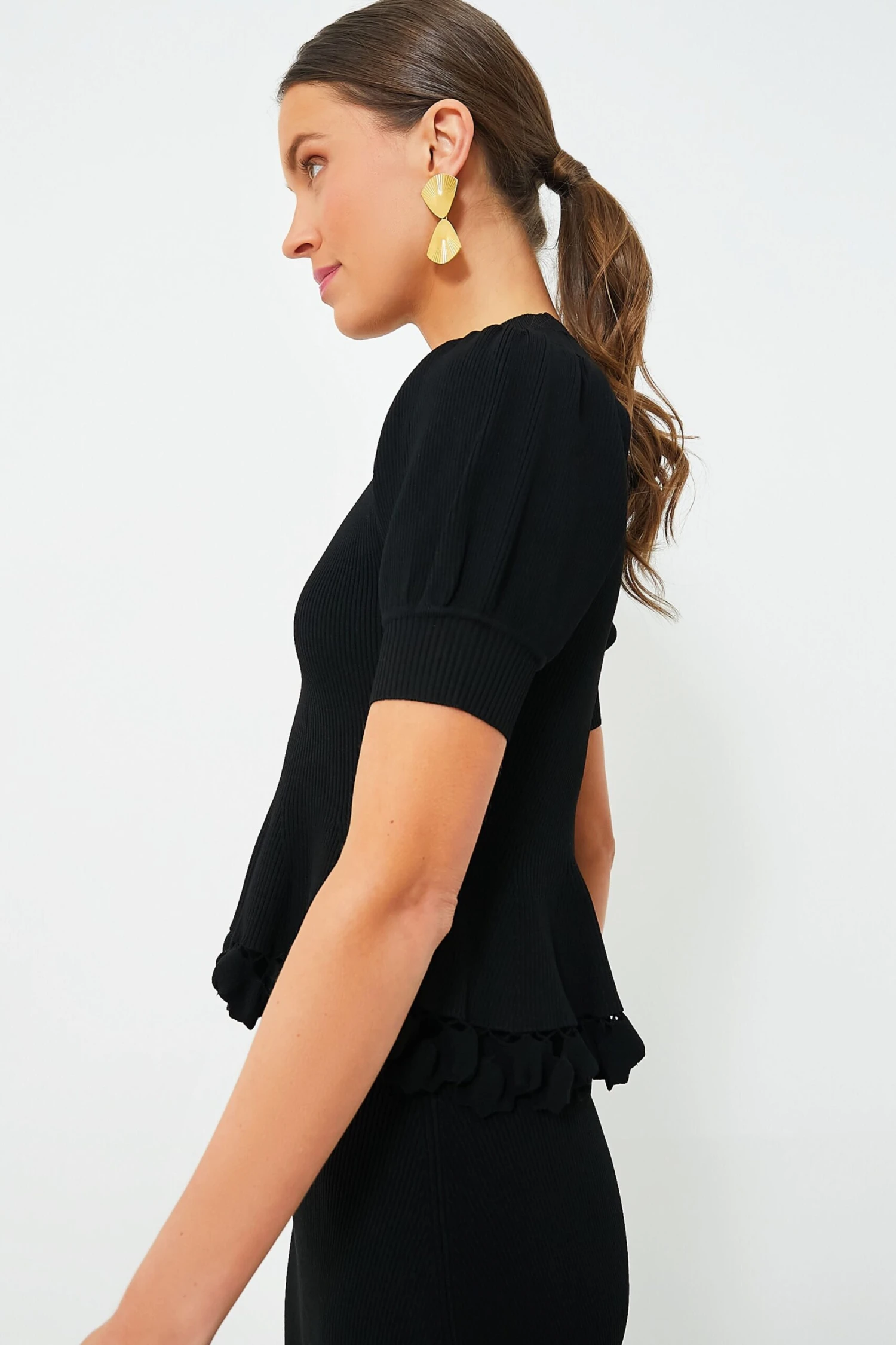 ULLA JOHNSON Noir Esma Top - Image 3