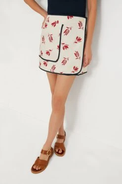 Ecru Dutch Tulip Wrap Skirt
