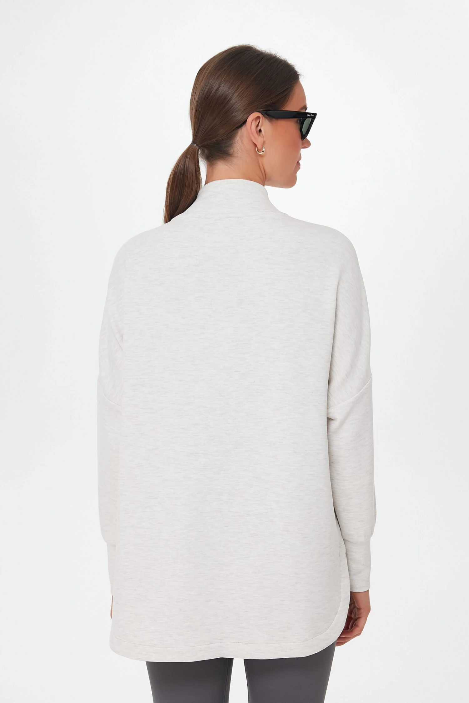 Varley Ivory Marl Bay Sweat - Image 4