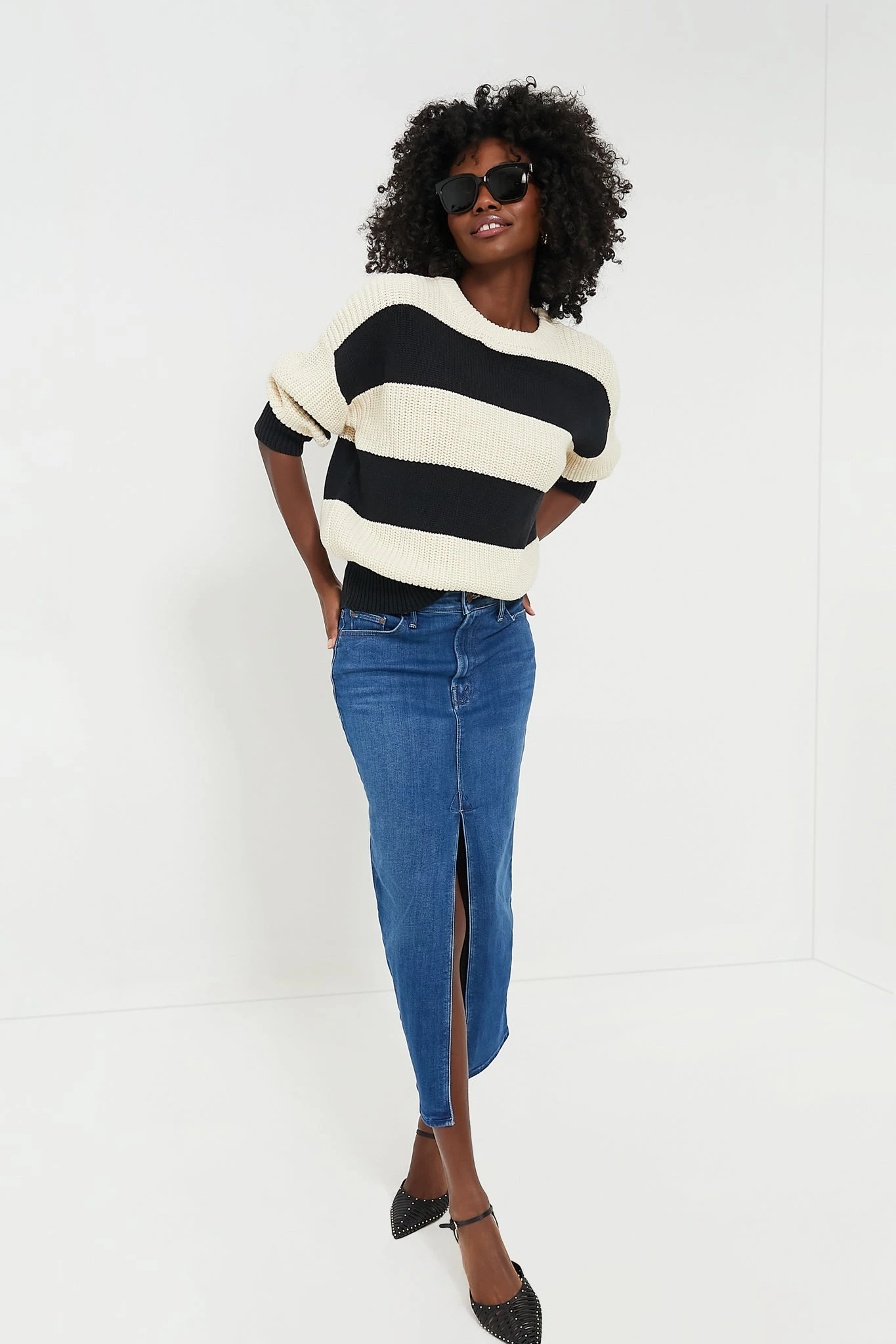 MOTHER How Are Hue? The Reverse Pencil Pusher Skirt - Image 6