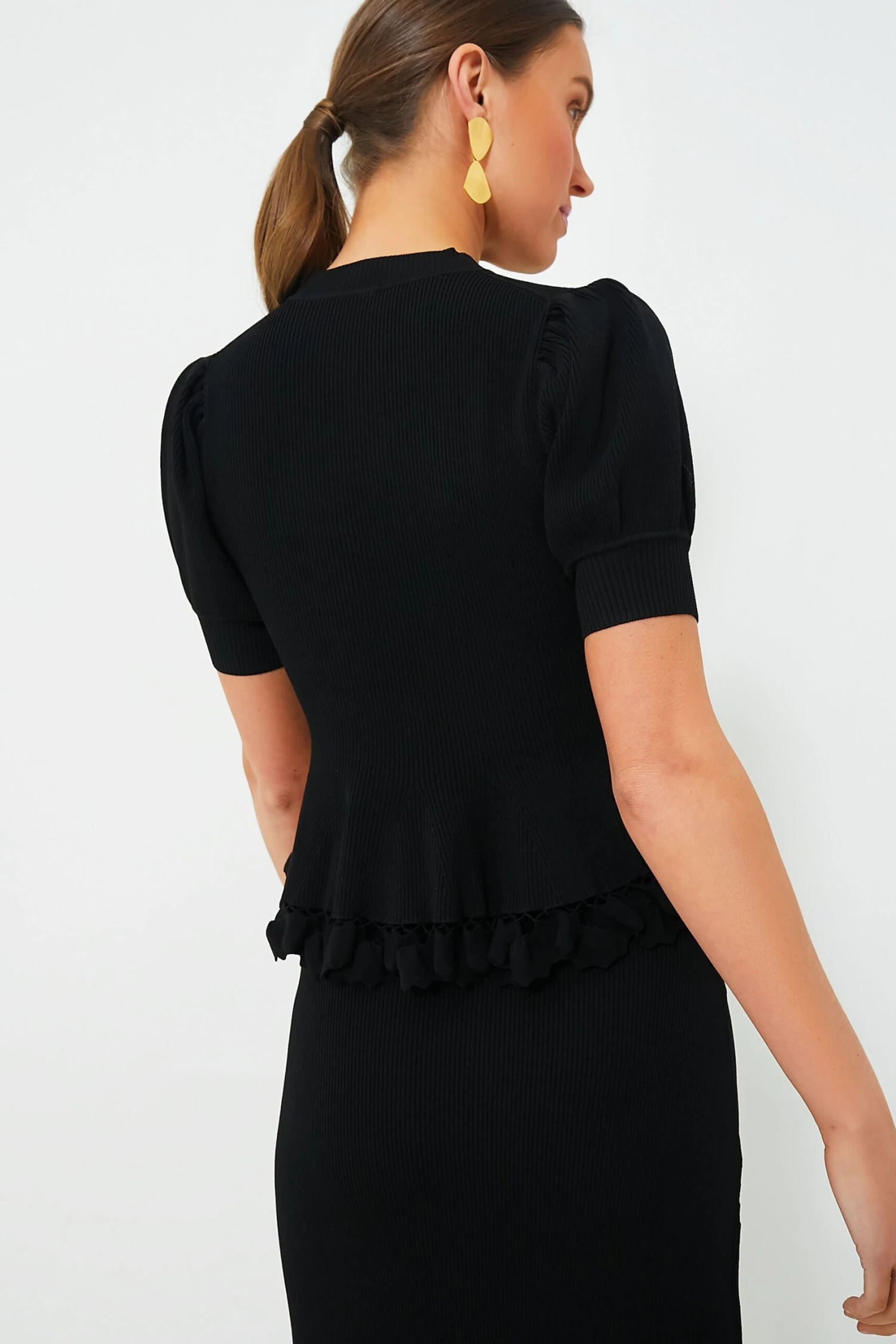 ULLA JOHNSON Noir Esma Top - Image 4