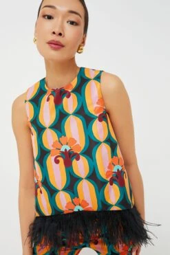 Arcturus La Scala Top With Feathers