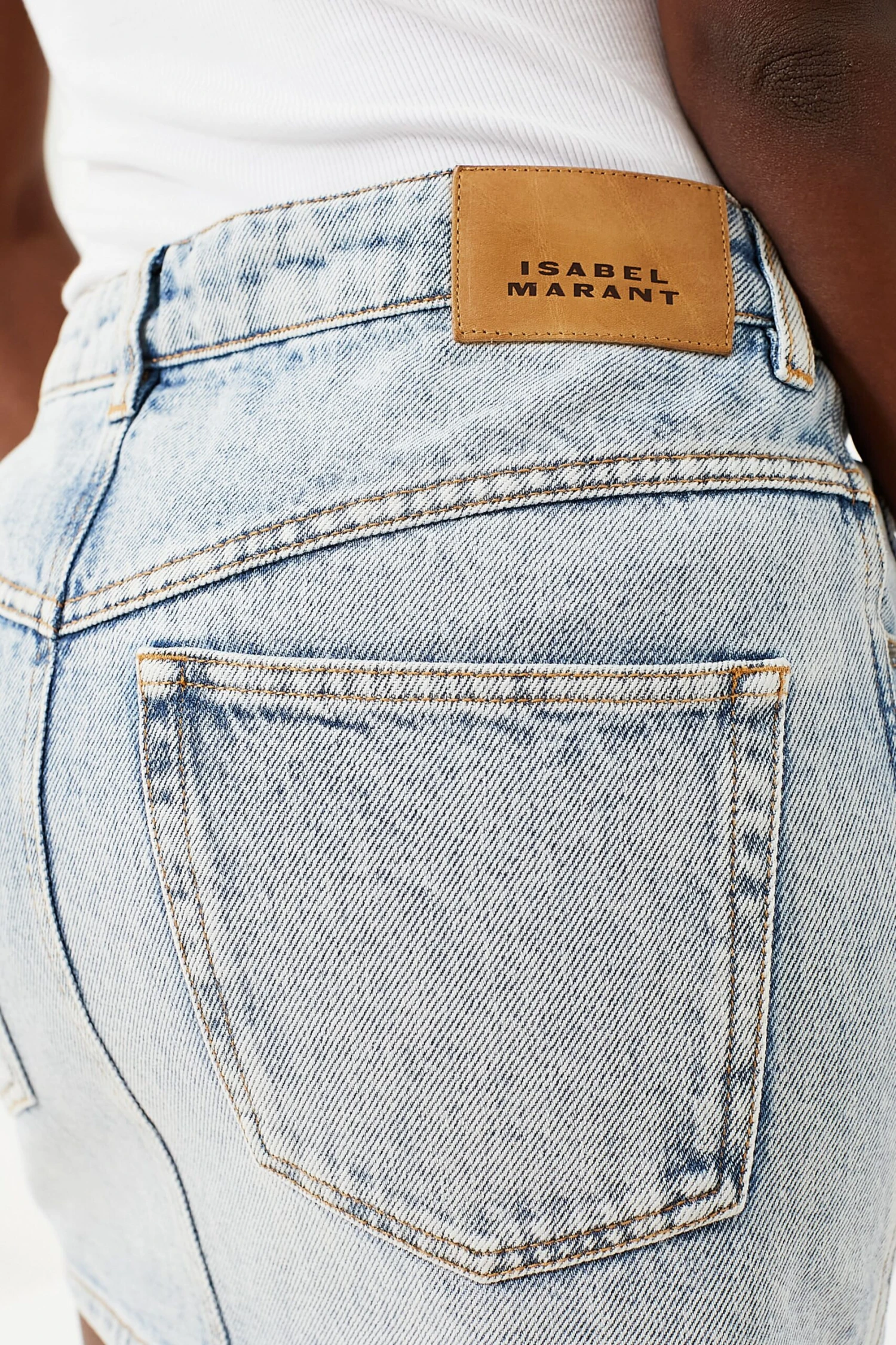 Isabel Marant Etoile Light Blue Denim Vesna Skirt - Image 5