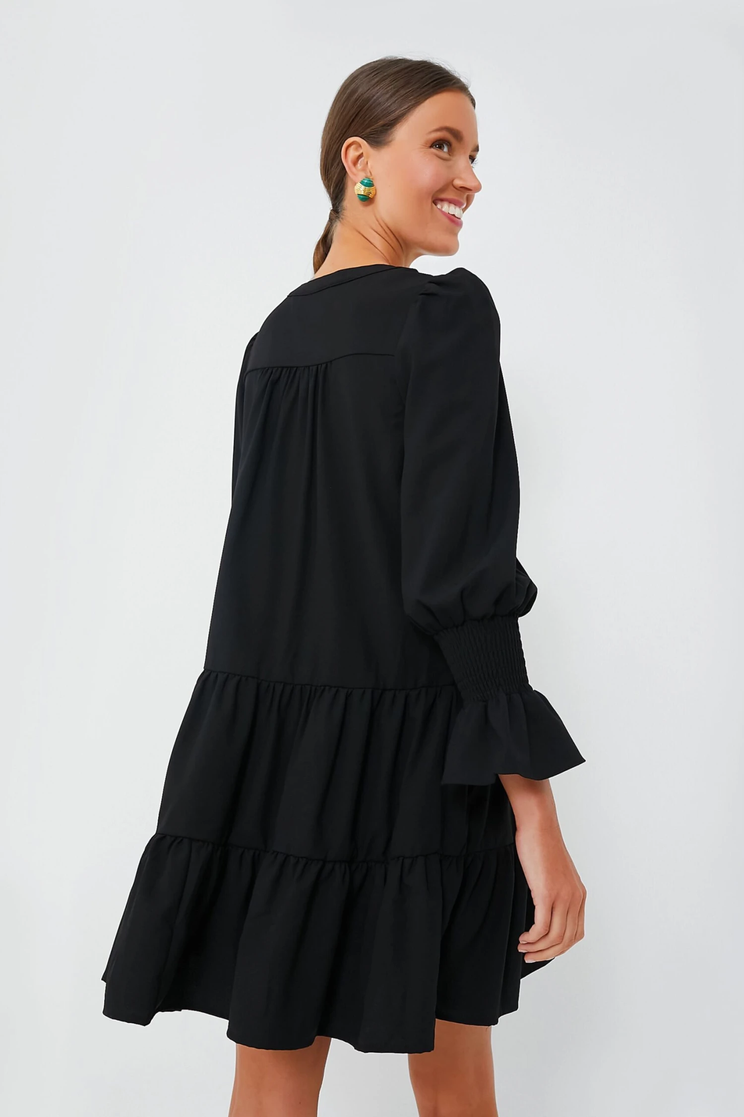 Black Crepe Kenzo Dress - Image 4