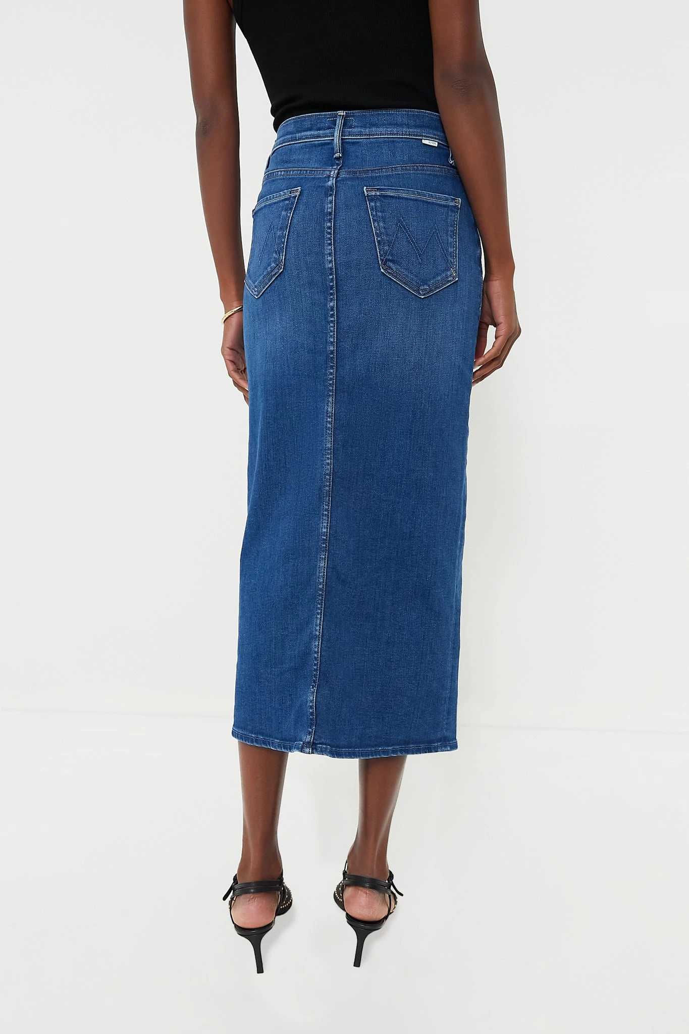 MOTHER How Are Hue? The Reverse Pencil Pusher Skirt - Image 4