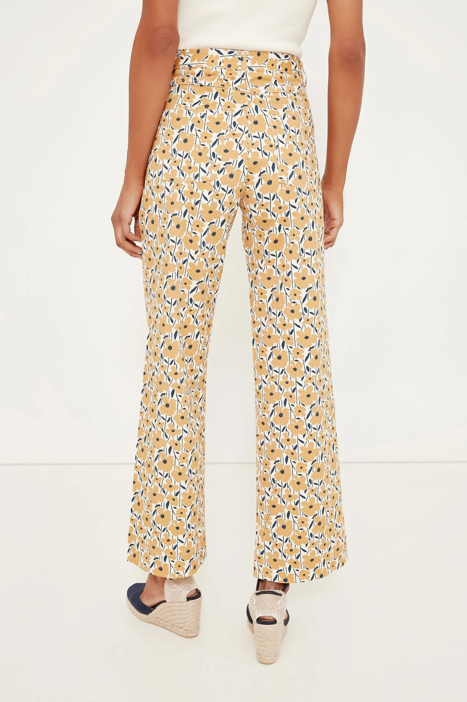 Sharon's Flowers Gold Everyday Pant - Image 4