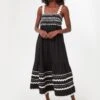 Black Ryleigh Ric Rac Sleeveless Dress