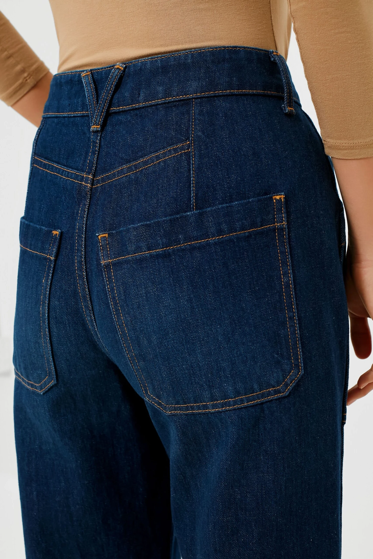 Veronica Beard Dusted Oxford Dylan High Rise Straight Leg With Cuff - Image 5