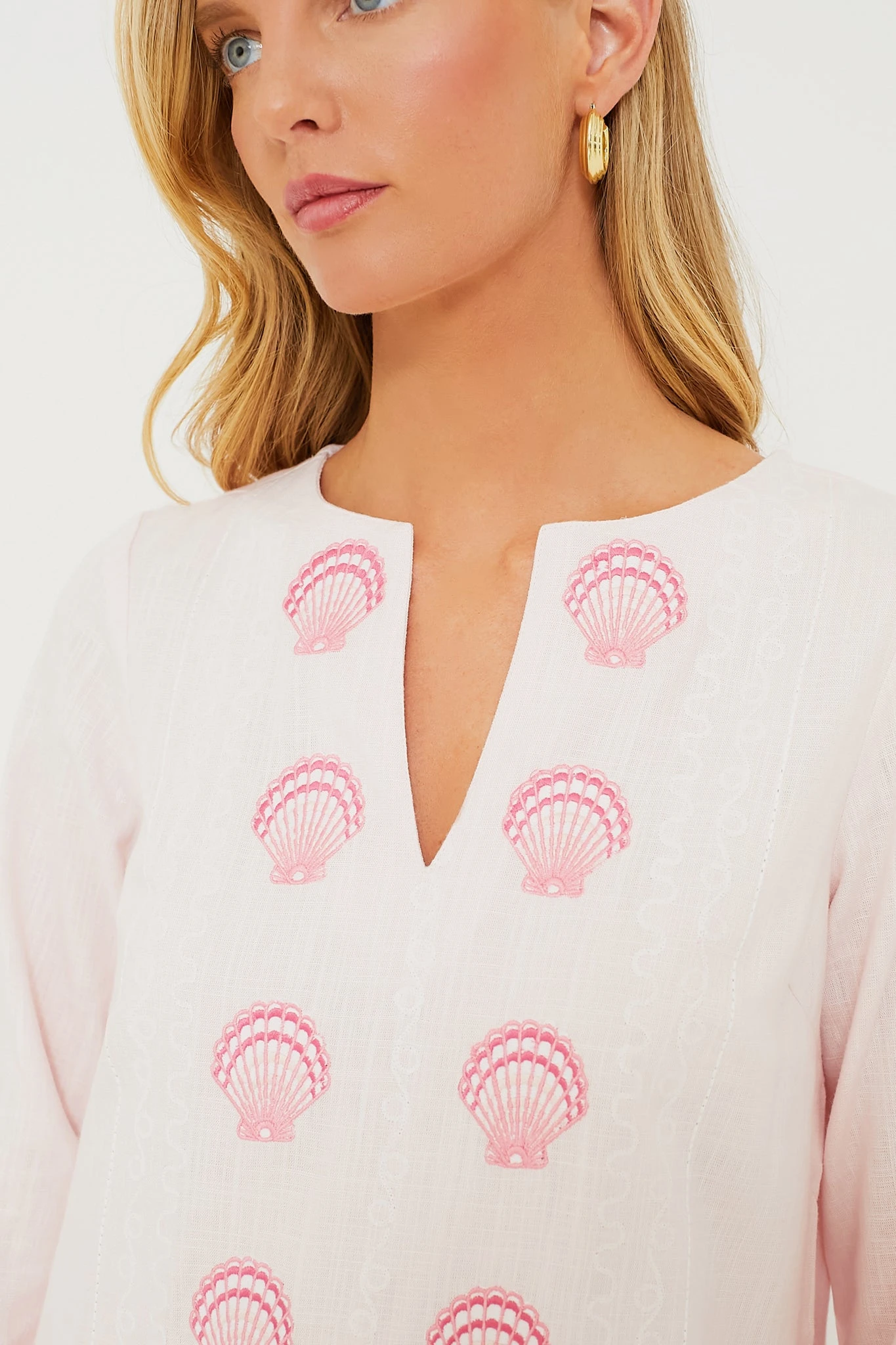 Blush Embroidered Caftan - Image 5