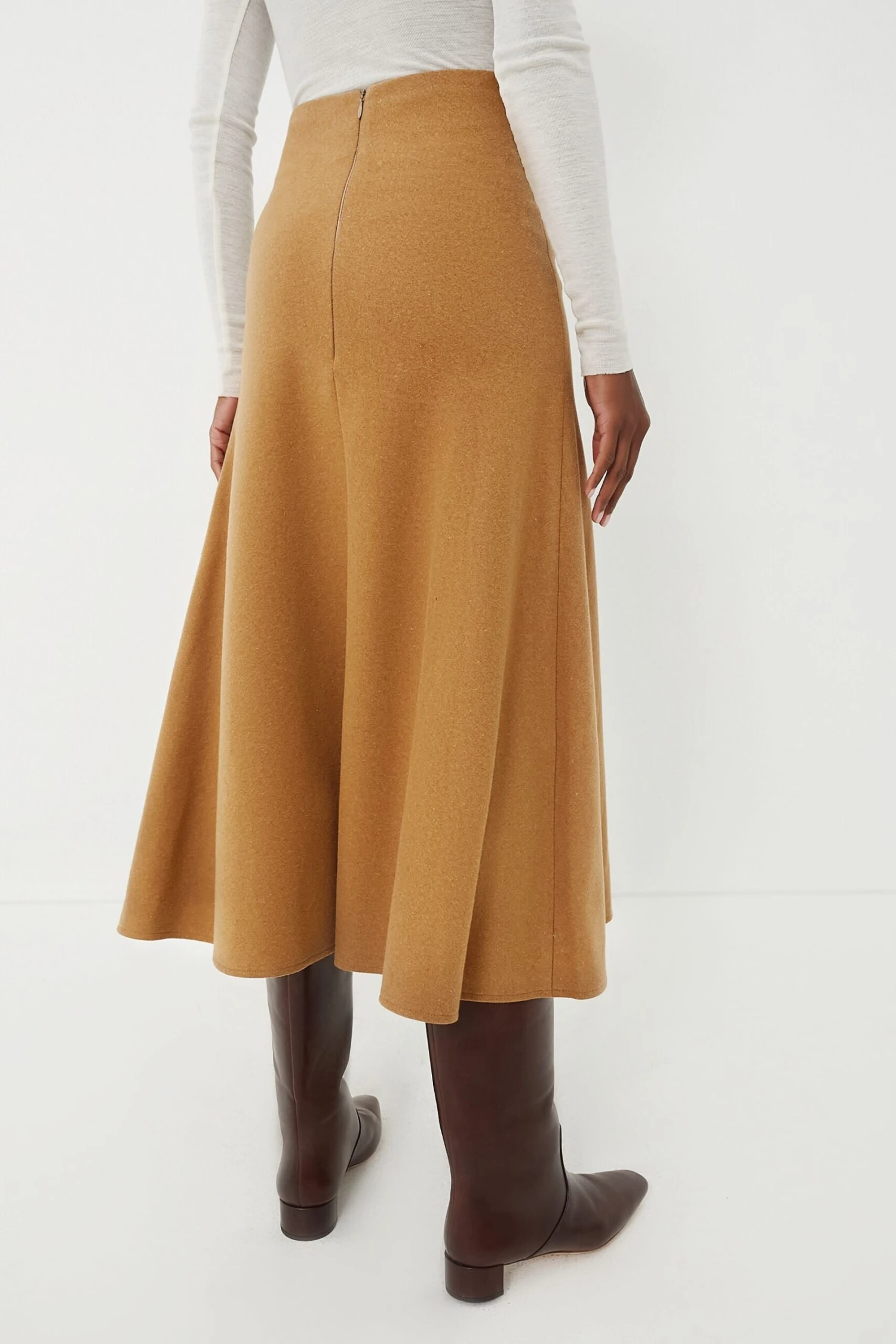 Vanessa Bruno Camel Boushra Midi Skirt - Image 4